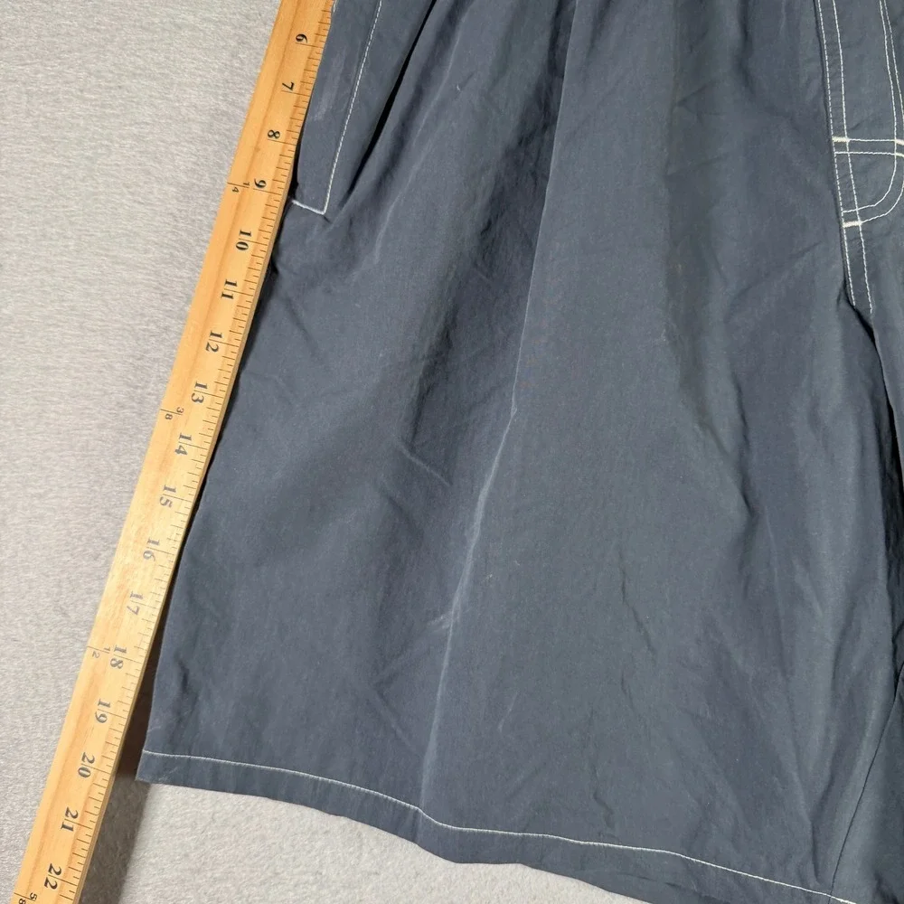 Speedo Mens Beach Bungalow Swim Trunks‎ Gray Cargo Board Shorts 732730 NWT L